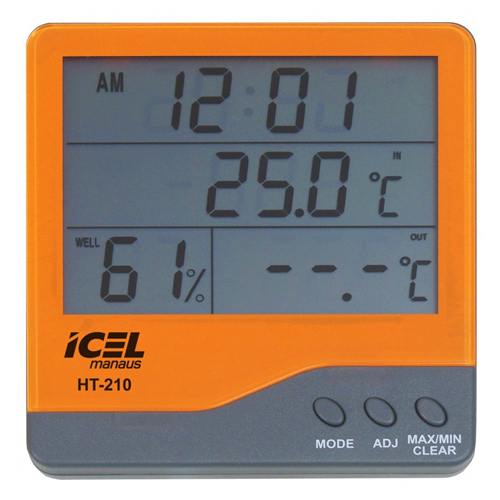 Termo-Higrometro Digital HT-210 Temperatura – 50ºc ~ 70ºc