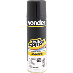 Tinta Spray Preto Brilhante 400ml