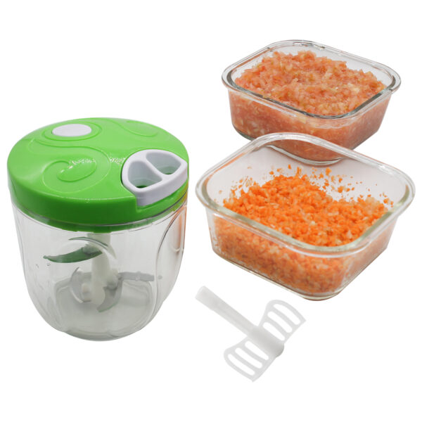Triturador Manual de Alho Cebola Legumes 5 Lâminas 900ML