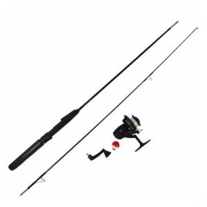 Vara de Pesca com Molinete, 1,6 Metros, Anzóis, Boia – VP-02